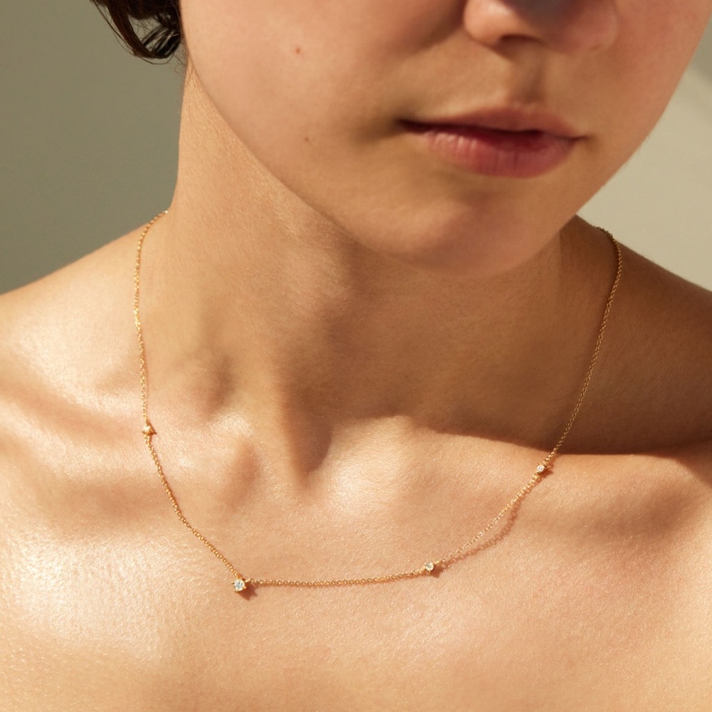 Catbird Angel Hair Diamond Necklace